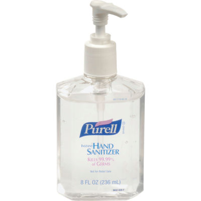 Purell Pump Bottle Hand Sanitizer 8 oz. Bottle - 12 Bottles/Case 9652