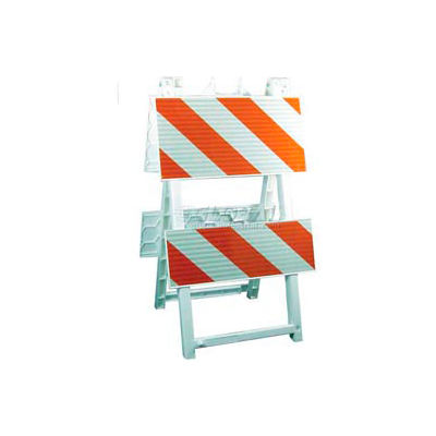 Econocade Folding Traffic Barricade 42-3/5"H With 4 Panels 4 Sheetings
