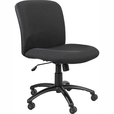 Big & Tall Mid Back Chair Black