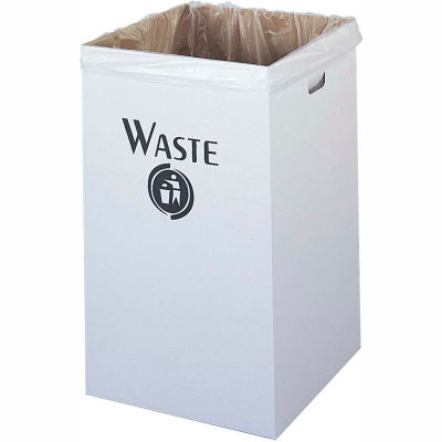 Safco® Corrugated Recycling Waste Receptacle, Package of 12 - 9745