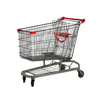 Good L Corp 25w Steel Shopping Cart 6 9 Cu Ft Capacity Globalindustrial Com