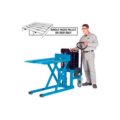 Bishamon® SkidLift™ Battery Powered Skid Truck LV-50E 1100 Lb. Cap. 20.5 x 42.5 Forks