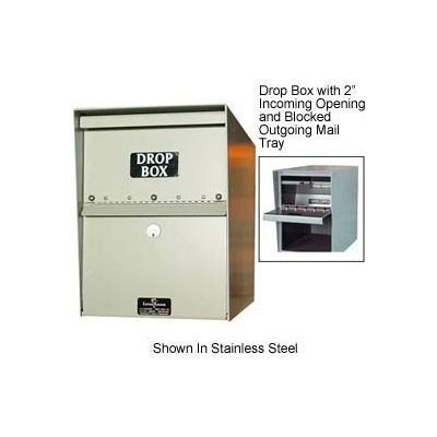 Jayco Standard Drop Box Locker 1" Incoming Slot and Envelope Slot Gray