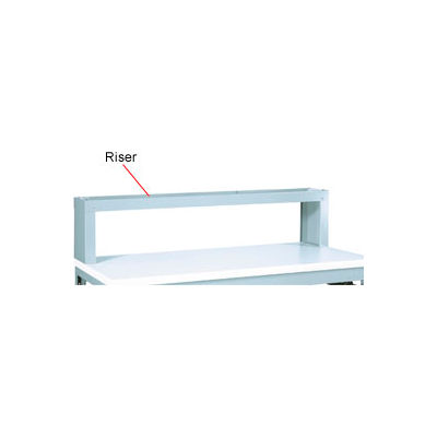 Parent Metal Workbench Riser, 72"W x 10"D, Gray
