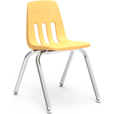 Virco® 9016 Classic Series™ Classroom Chair - Yellow Vented Back - Pkg ...