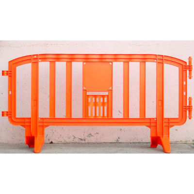 MOVIT® Plastic Barricade Extension, Interlocking, Orange