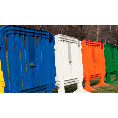 MOVIT® Plastic Barricade, Interlocking, Blue
