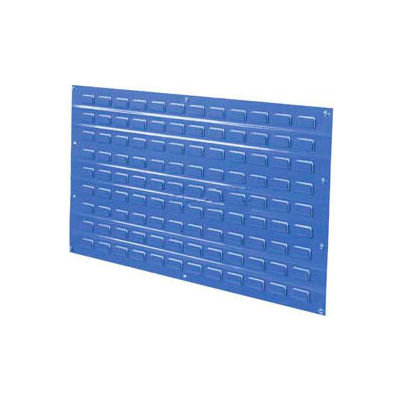 Global Industrial Louvered Wall Panel Without Bins 36x19 Blue - Pkg Qty 4