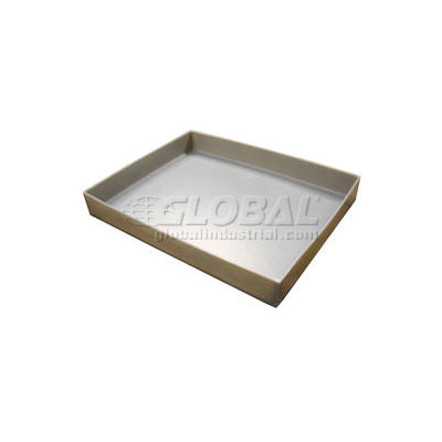 Rotationally Molded Plastic Tray 15x10-3/4x1 Gray