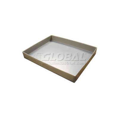 Rotationally Molded Plastic Tray 25 X17x2 Gray