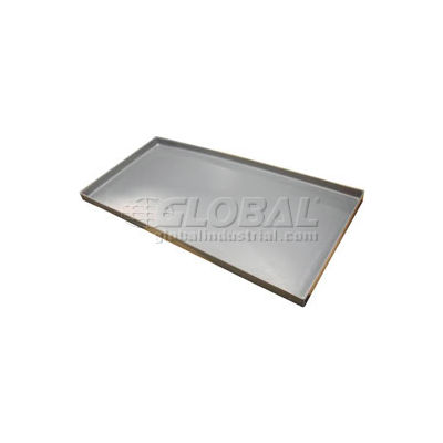 Rotationally Molded Plastic Tray 48x48X2 Gray