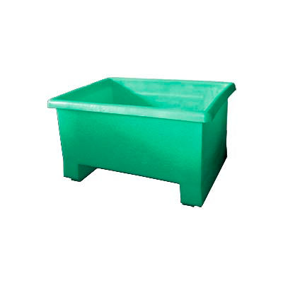 Bayhead TEX-24GREEN Stacking Plastic Container 32x24x18 600 Lb Cap. Green