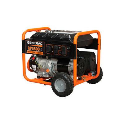 GENERAC® 5939, 5500 Watts, Portable Generator, Gasoline, Recoil Start, 120/240V