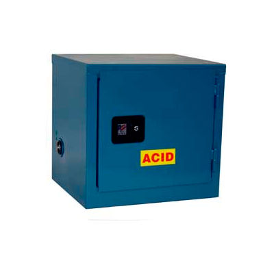 Global Industrial Stackable Acid Corrosive Cabinet, Manual Close Sgl. Door 6 Gallon, 23x18x22