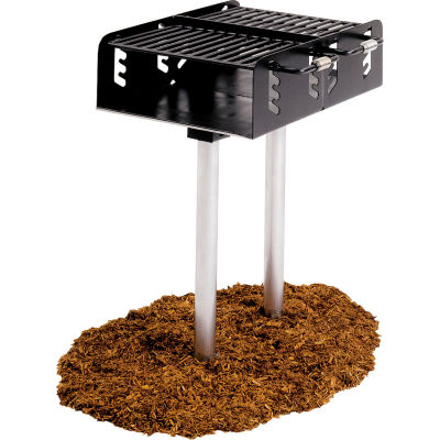 Dual Grate Grill with Two 2-3/8" Dia. Posts (550 Sq. In. Cooking Surface)