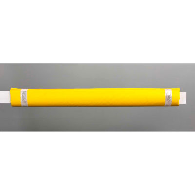 50"W Soft Nylon Gate Arm Cover - Yellow Cover/White Tapes - Pkg Qty 6