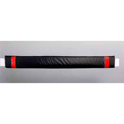 50"W Soft Nylon Gate Arm Cover - Black Cover/Red Tapes - Pkg Qty 6