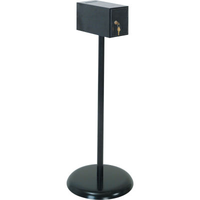 Drop Box 5-1/2" W x 6-1/4" H x12"D Black