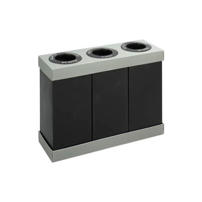 Safco® 3-In-1 Disposable Recycling Center 9798BL - Corrugated Plastic