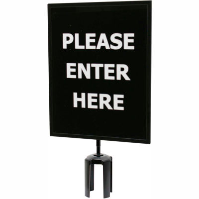 Queueway Acrylic Sign - Please Enter Here 11X14" (Double Side)