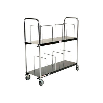 Portable Carton Storage Truck Double Level CTC-1856-B 400 Lb. Capacity