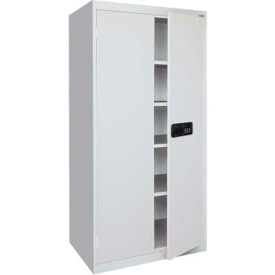 Sandusky Elite Series Keyless Electronic Storage Cabinet EA4E362472 - 36x24x72, Gray