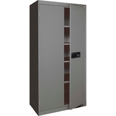 Sandusky Elite Series Keyless Electronic Storage Cabinet EA4E462472 - 46x24x72, Charcoal