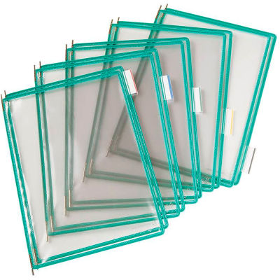 Tarifold® Pivoting Pocket Packs, 10 Pockets/Pack, Green