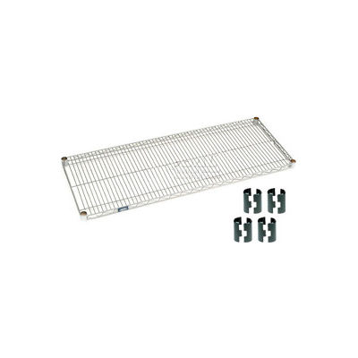 Nexelate® Silver Epoxy Wire Shelf, 36"W x 18"D