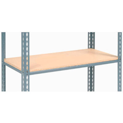 Global Industrial™ Additional Shelf Level Boltless Wood Deck 48"W x 12"D - Gray