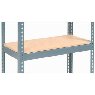 Global Industrial™ Additional Shelf Level Boltless Wood Deck 36"W x 12"D - Gray