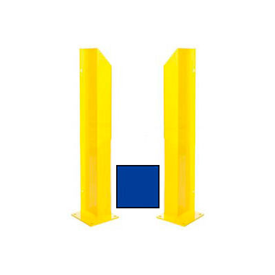 Heavy Duty Door Track Protector 24" Pair ( Left & Right) Blue
