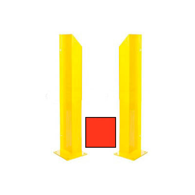 Heavy Duty Door Track Protector 48" Pair ( Left & Right) Green