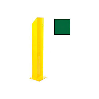 Heavy Duty Door Track Protector 24" Right Green