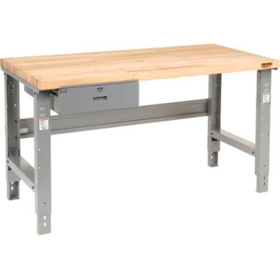 60"W x 30"D Shop Top Safety Edge Top Workbench with Drawer