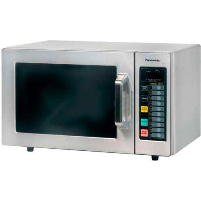Panasonic® NE-1064, 0.8 Cu. Ft. 1000 Watt All Stainless Steel Commercial Microwave