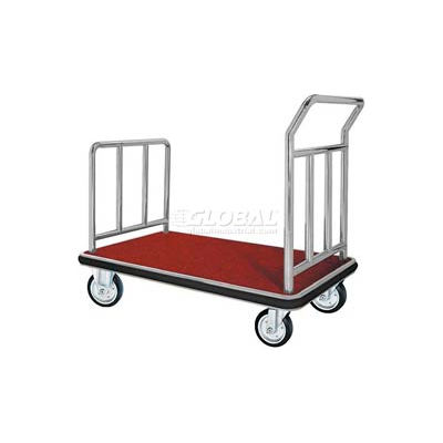 Aarco Deluxe Chrome Luggage Platform Cart FB-1C 42 x 24
