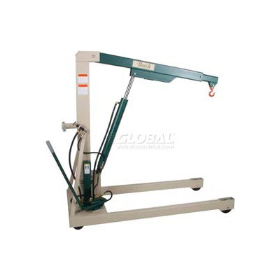 Beech Engineering Premium Hydraulic Floor Crane 3000 Lb. Capacity