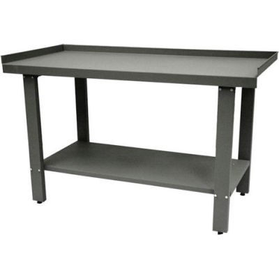Homak Automotive Steel Workbench, 59"W x 27-1/2"D, Gray
