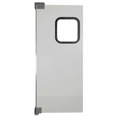 Chase Doors Light to Medium Duty Service Door Single Panel Gray 3' x 7' 3684NWS-MG