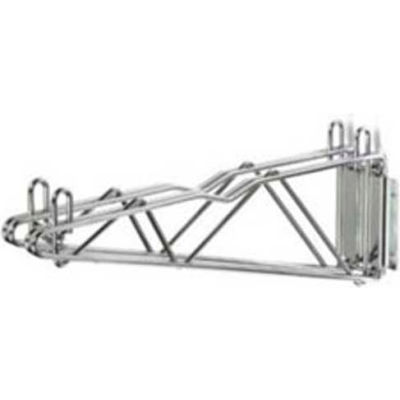 24" Silver Epoxy Double Arm Fixed Wall Bracket