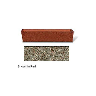 Concrete Outdoor Planter 72"L x 16"W x 15"H Rectangle Gray Limestone