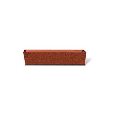 Concrete Outdoor Planter 72"L x 16"W x 15"H Rectangle Red Quartzite