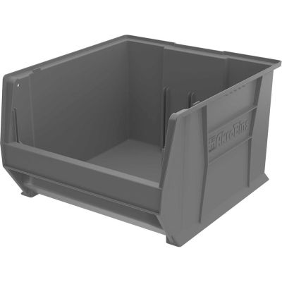 Akro-Mils® Super-Size AkroBin® Plastic Stacking Bin, 18-3/8"W x 20"D x 12"H, Gray