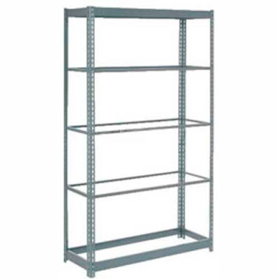 Global Industrial™ Heavy Duty Shelving 48"W x 24"D x 96"H With 5 Shelves - No Deck - Gray