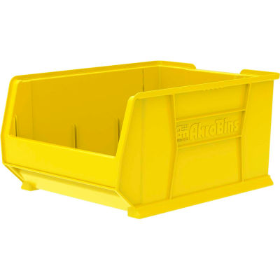 Akro-Mils Super-Size AkroBin® 30289 - Stacking Bin 18-1/4"W x 23-7/8"D x 12"H Yellow