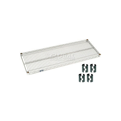Nexel® S2154Z Poly-Z-Brite® Wire Shelf 54"W x 21"D