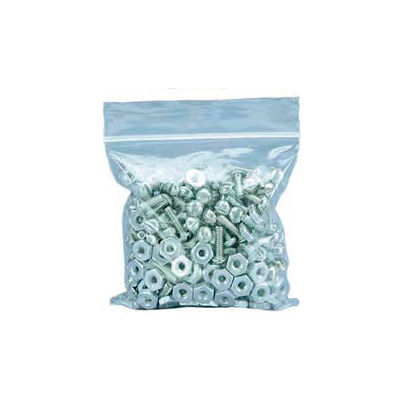 Reclosable Clear Poly Bags, 3" W x 6" L, 2 Mil, 1000 Case