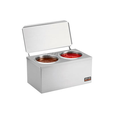 Server Stainless Steel Double Cone Dip Warmer