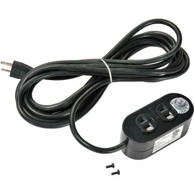 Dual Sided Electrical Outlet with 15 FT Power Cord - ETL, cETL approved